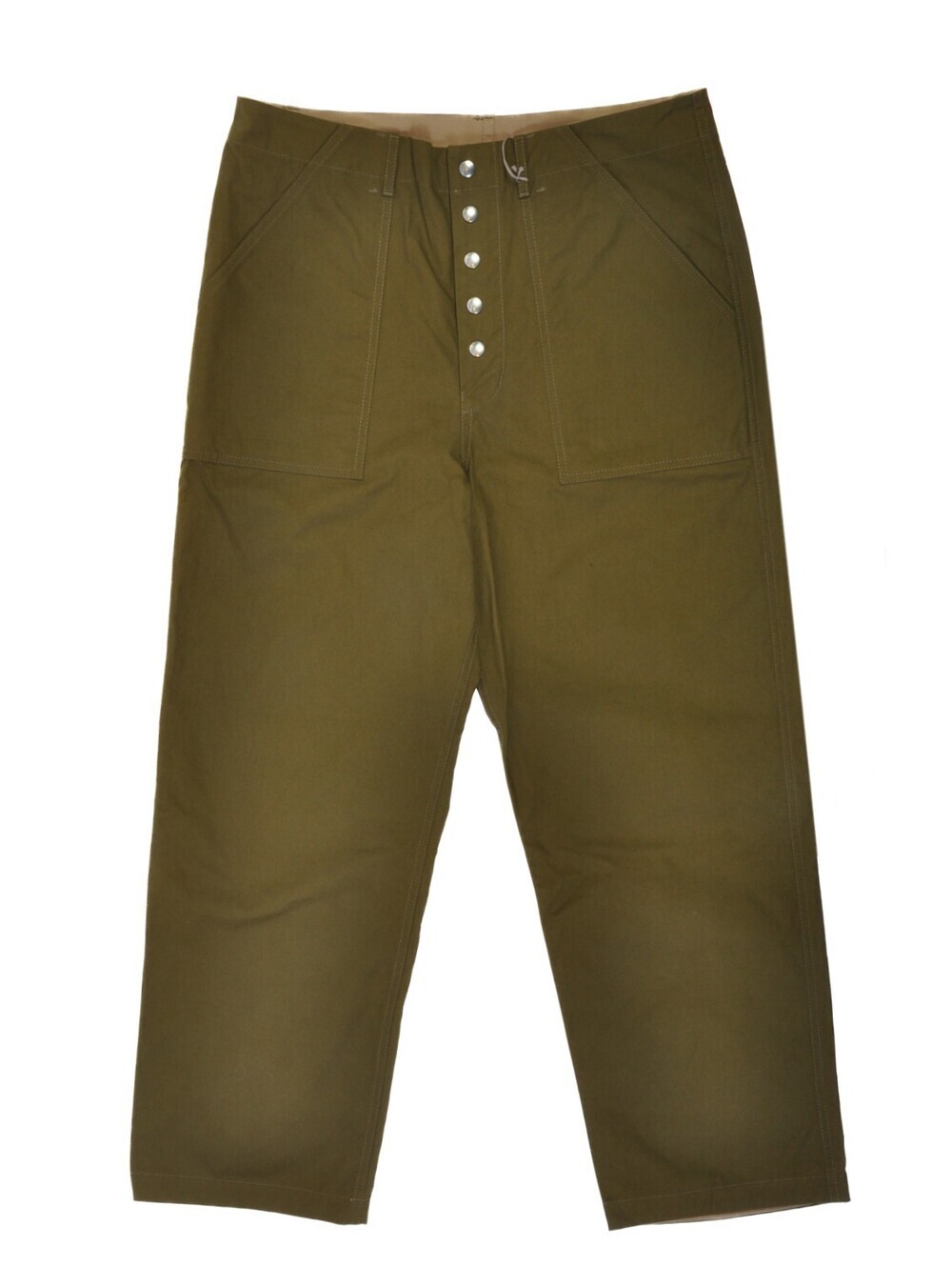 Marni NWT Khaki Green Reversible Work Pants 36 35855